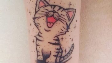 364x205 best cat and moon tattoo designs the paws - Cat Tattoo Drawing