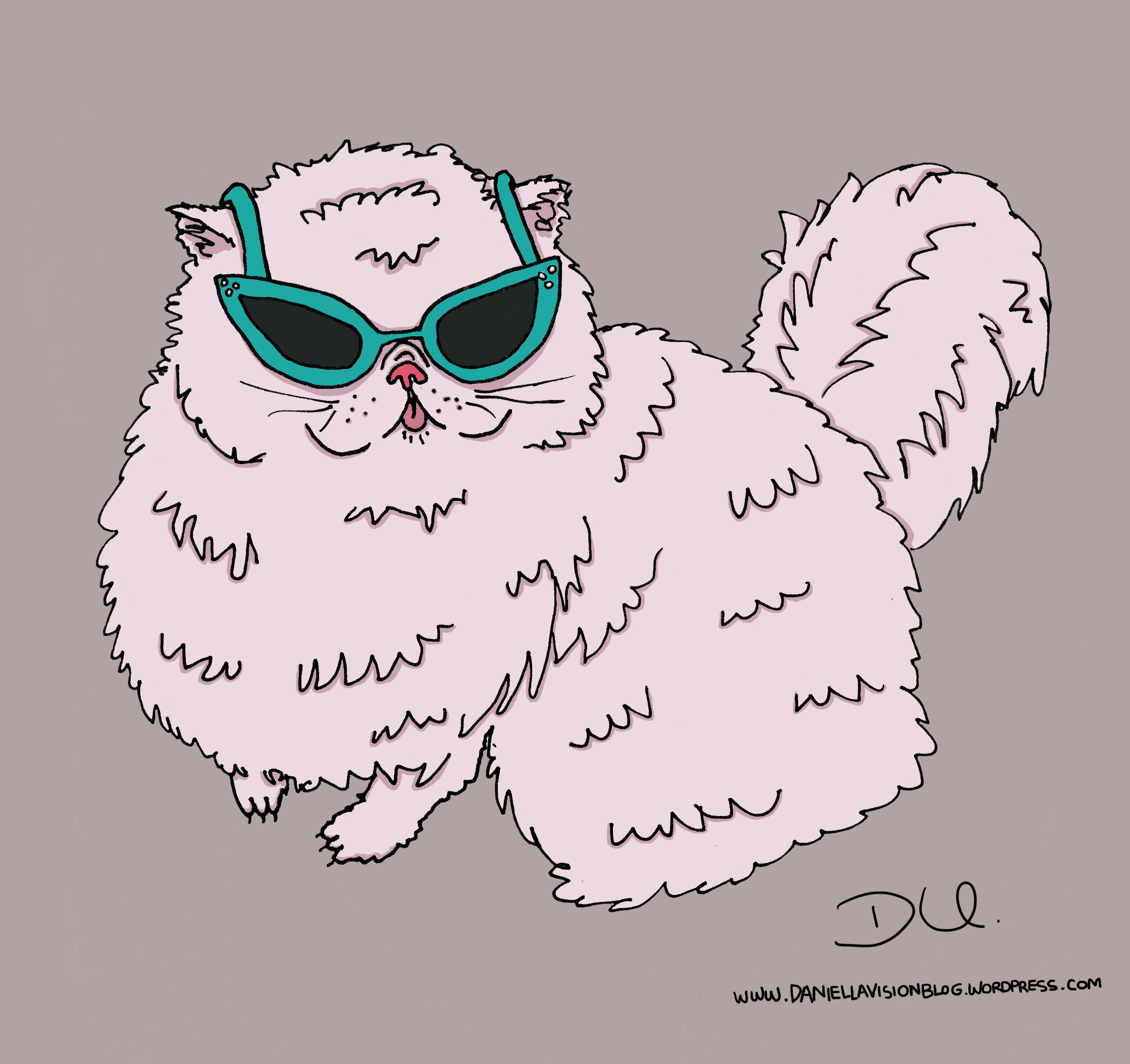 2238x2107 Cat Eye Sunglasses Drawings And Candy - Cat With Glasses Drawing