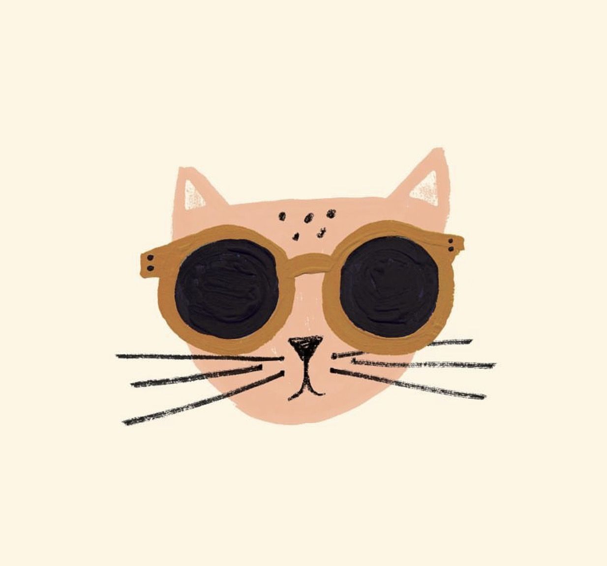 1234x1151 Illustration, Design, Cat, Cute, Character, Sunglasses, Drawing - Cat With Glasses Drawing