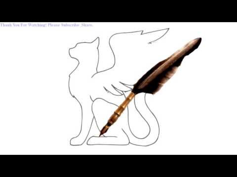 480x360 How To Draw A Cat With Wings - Cat With Wings Drawing