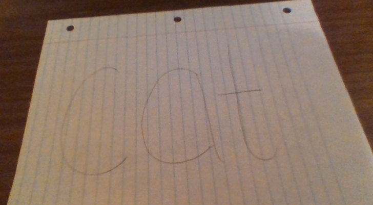 728x402 how to draw a cat using the word cat steps - Cat Word Drawing