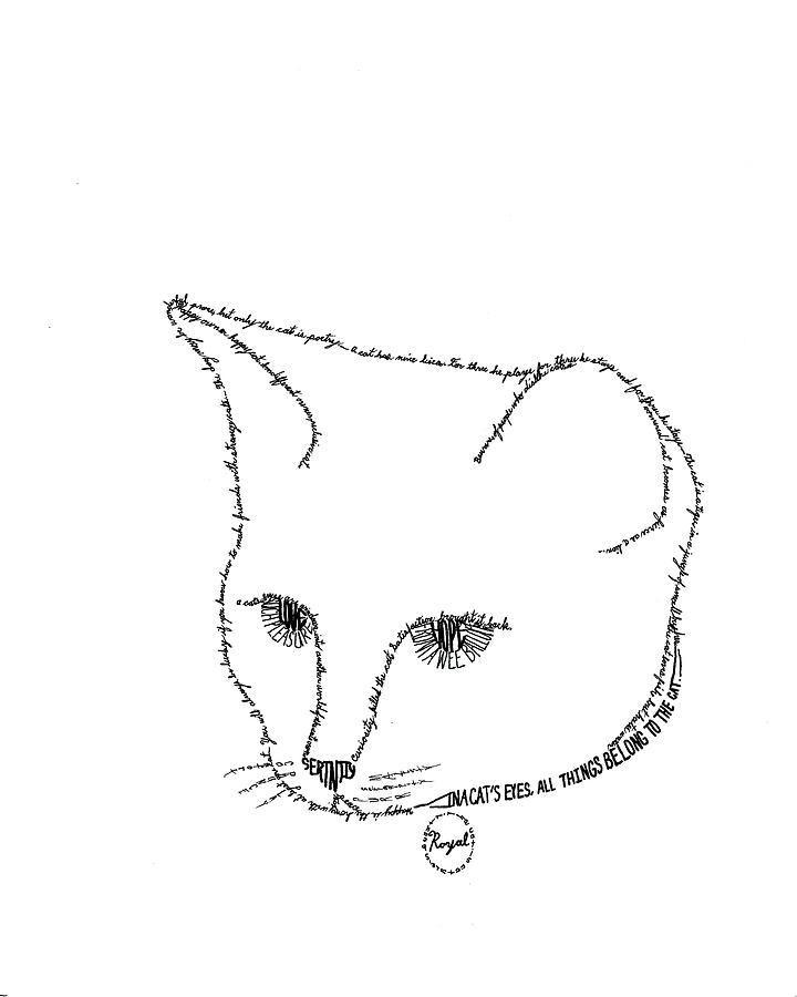 Cat Word Drawing at Explore collection of Cat Word