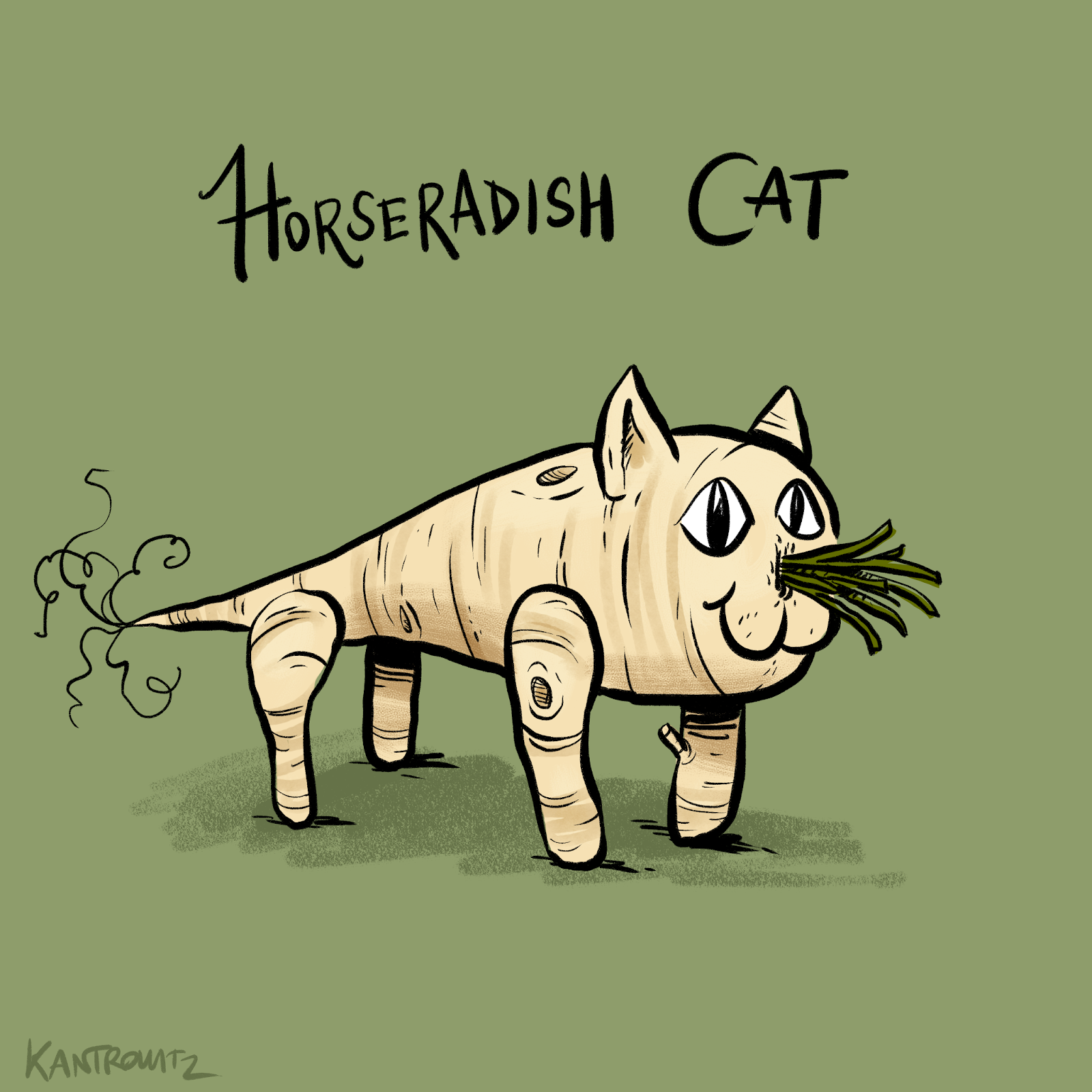 1600x1600 David Kantrowitz - Cat Word Drawing