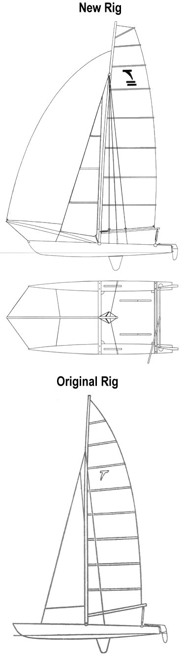 simple catamaran drawing