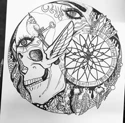250x247 dream catcher drawing - Catcher Drawing