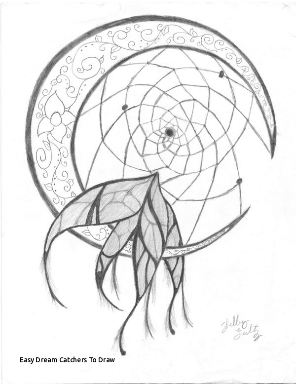 600x778 Easy Dream Catchers To Draw - Catcher Drawing