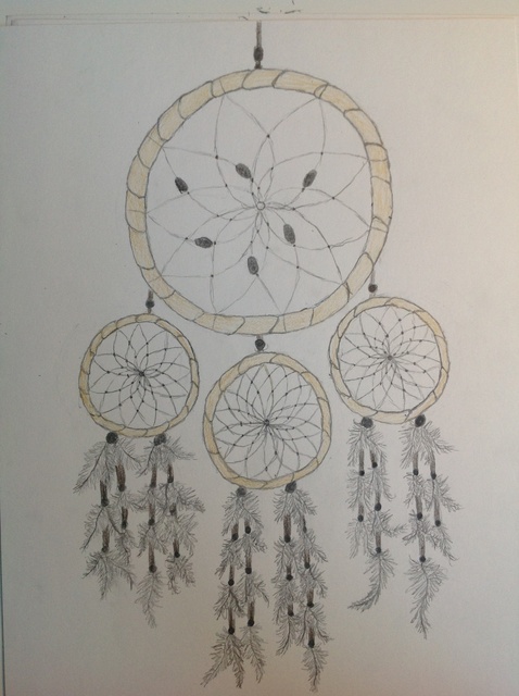 478x640 how to draw a realistic dream catcher - Catcher Drawing