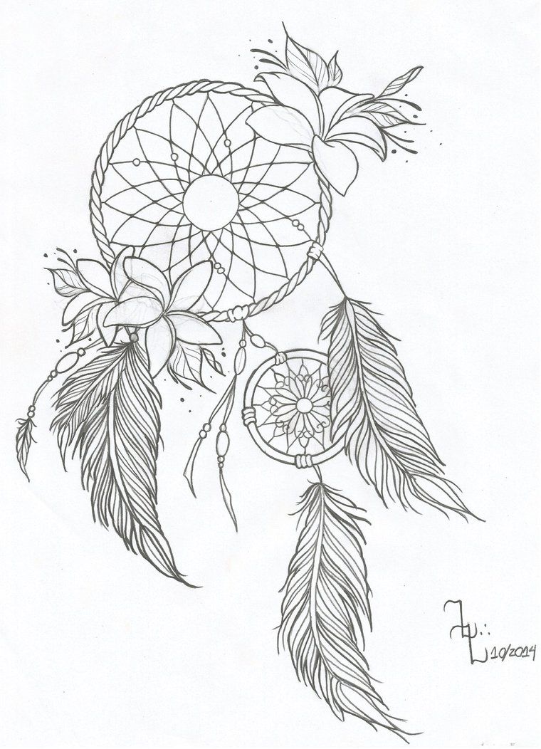 760x1052 dream catcher drawing - Catcher Drawing
