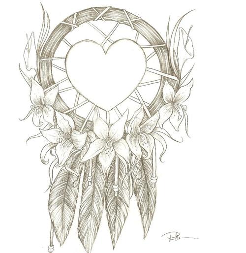 500x514 dream catcher drawing - Catcher Drawing
