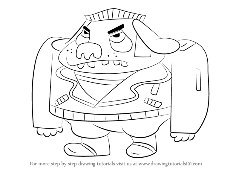 800x565 Learn How To Draw Clifford From Catdog - Catdog Drawing