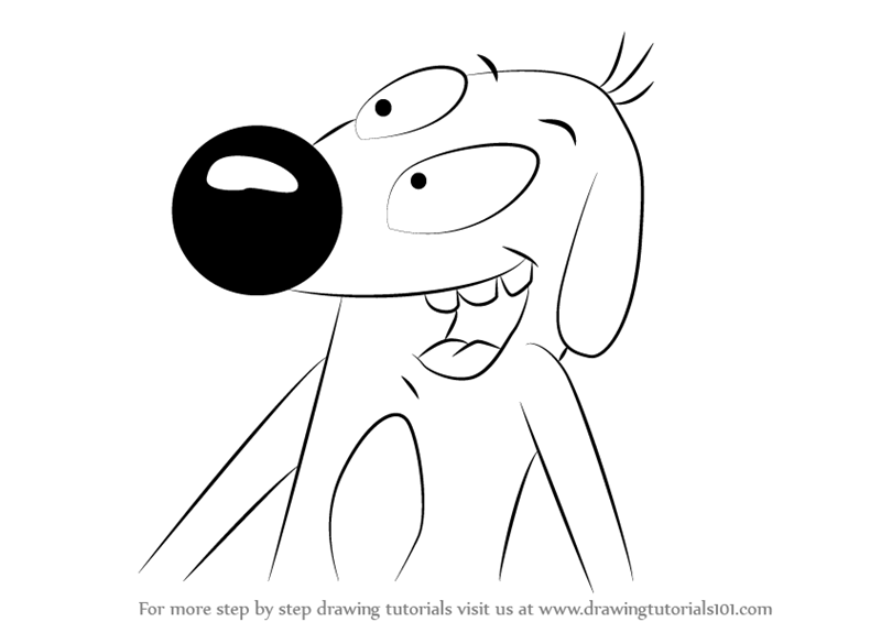 800x565 Learn How To Draw Dog From Catdog - Catdog Drawing