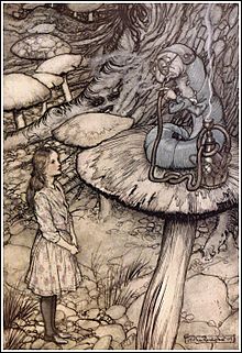 220x321 caterpillar - Caterpillar Alice In Wonderland Drawing