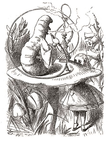450x588 Cheshire Cat In Alice's Adventure In Wonderland Ray Kurzweil - Caterpillar Alice In Wonderland Drawing