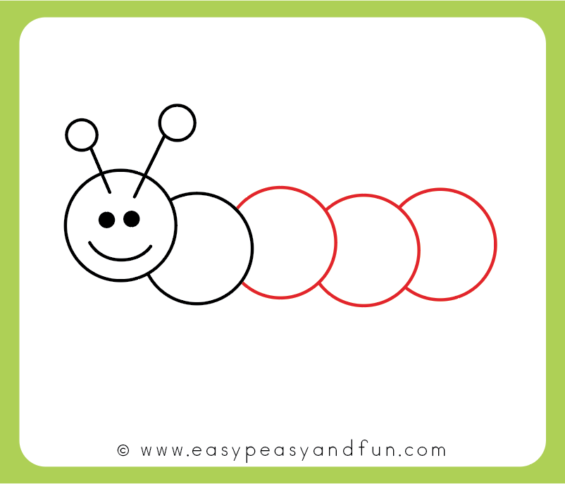 802x687 How To Draw A Caterpillar - Caterpillar Cartoon Drawing