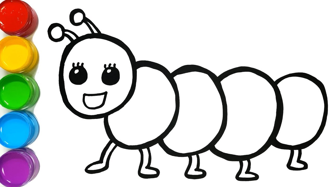 How To Draw A Simple Caterpillar
