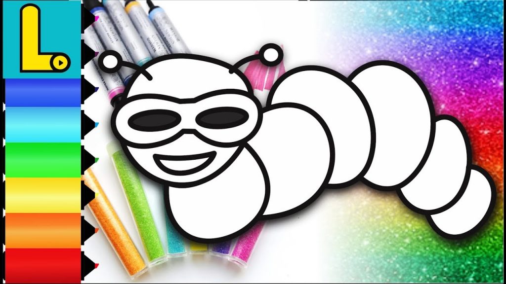 1024x576 coloring pages very hungry caterpillar coloring book the drawing - Caterpillar Drawing Pictures