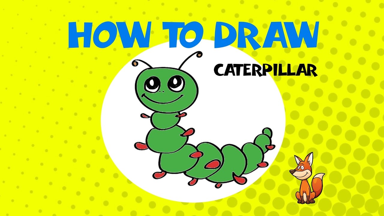 1280x720 How To Draw A Caterpillar - Caterpillar Drawing Pictures