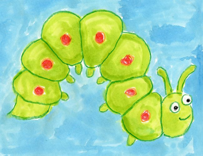 650x502 Squishy Caterpillar Art Projects For Kids - Caterpillar Drawing Pictures