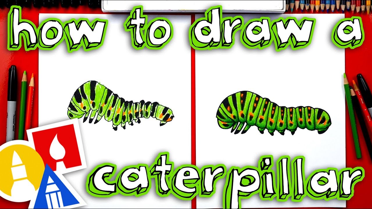 1280x720 How To Draw A Caterpillar - Caterpillar To Butterfly Drawing