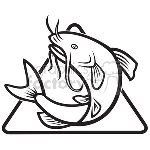 300x300 Catfish Black And White Transparent Png Clipart Free Download - Catfish Line Drawing
