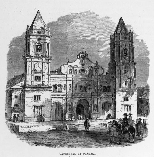543x553 panama cathedral drawing - Cathedral Drawing