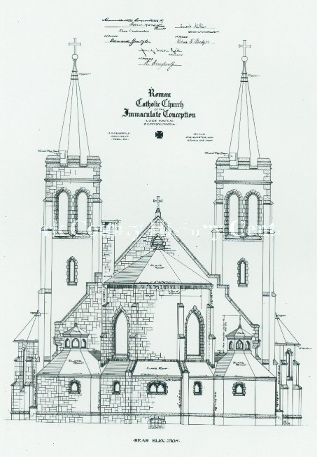 453x653 Dempwolf Architectural Drawings Collection - Catholic Church Drawing