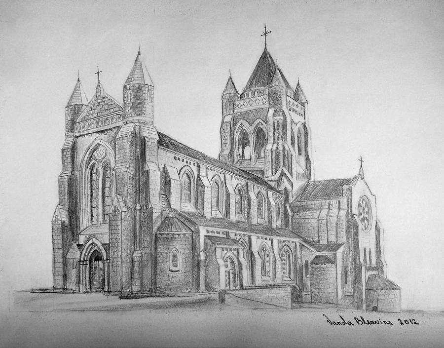 900x705 st bernard catholic church drawing - Catholic Church Drawing