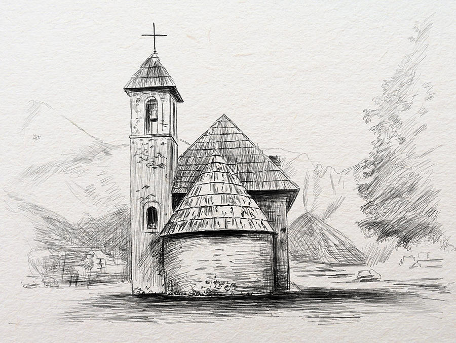 900x677 catholic church in theth valley - Catholic Church Drawing