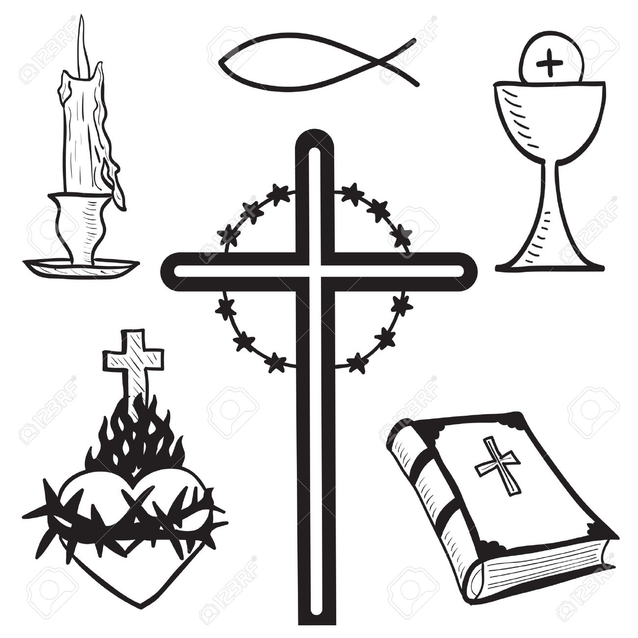 1300x1300 Catholic Cross Drawing - Catholic Cross Drawing