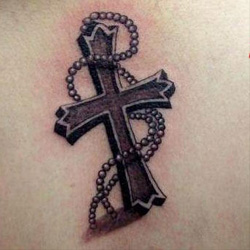 250x250 Cross Tattoo Meanings - Catholic Cross Drawing