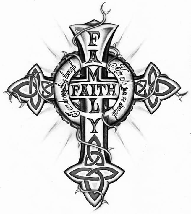 646x724 Awesome Catholic Tattoo Designs - Catholic Cross Drawing