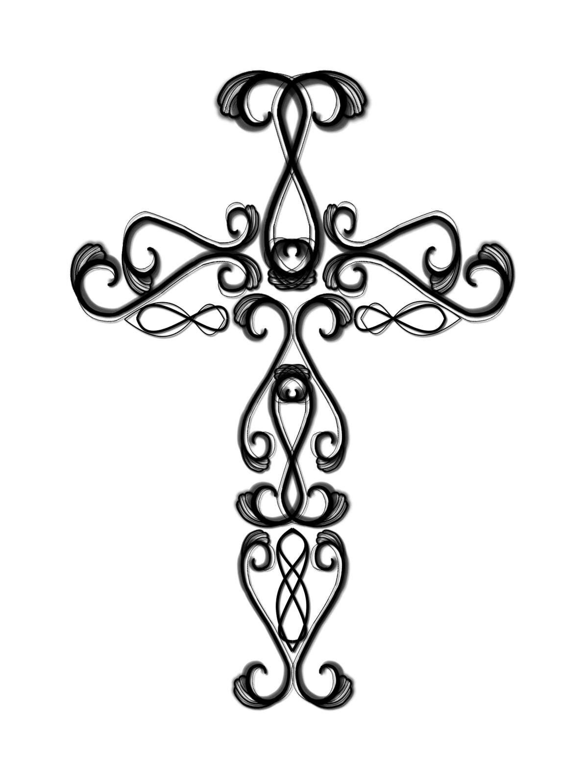 1194x1600 Elegant Catholic Cross Royalty Free Stock - Catholic Cross Drawing