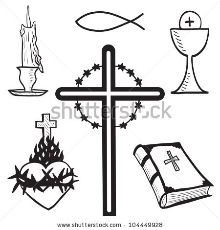 450x470 catholic cross drawing - Catholic Drawings