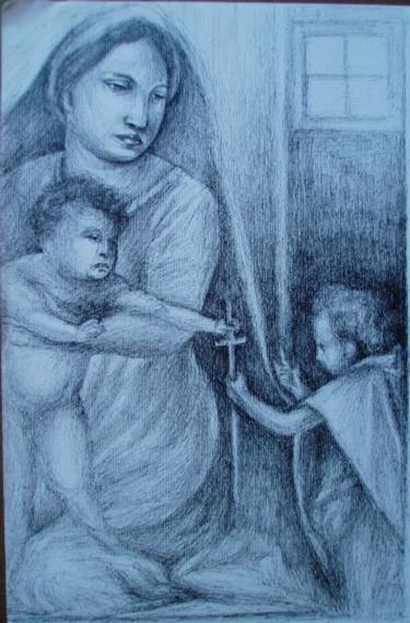 375x569 catholic drawings for sale saatchi art - Catholic Drawings
