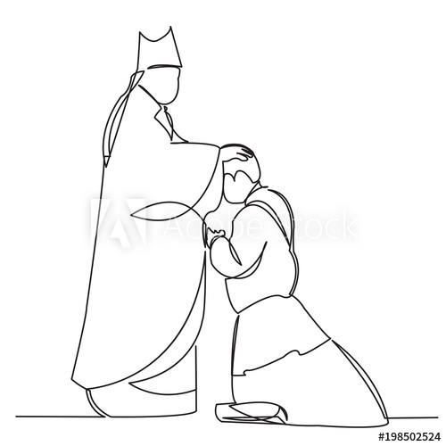 500x500 catholic priest - Catholic Priest Drawing