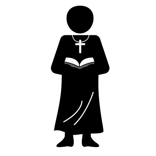 500x500 catholic priest clipart collection - Catholic Priest Drawing
