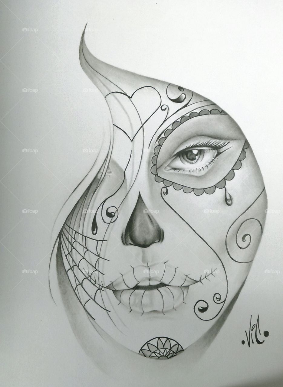 Catrina Drawing at PaintingValley.com | Explore collection of Catrina ...