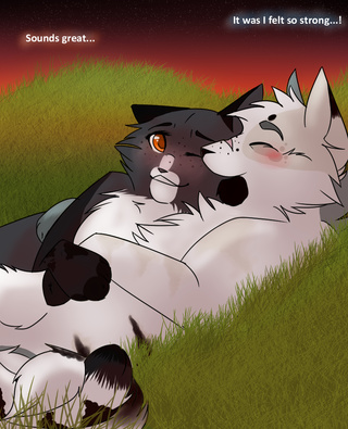 320x395 story in comments i love drawing these two! i love drawing cats - Cats In Love Drawing
