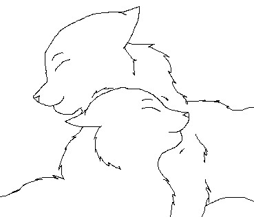 369x316 Cat Love Drawings - Cats In Love Drawing