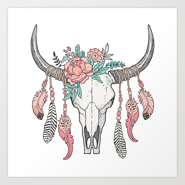 700x700 cow skull drawing cow skull head drawing download with cow skull - Cattle Skull Drawing