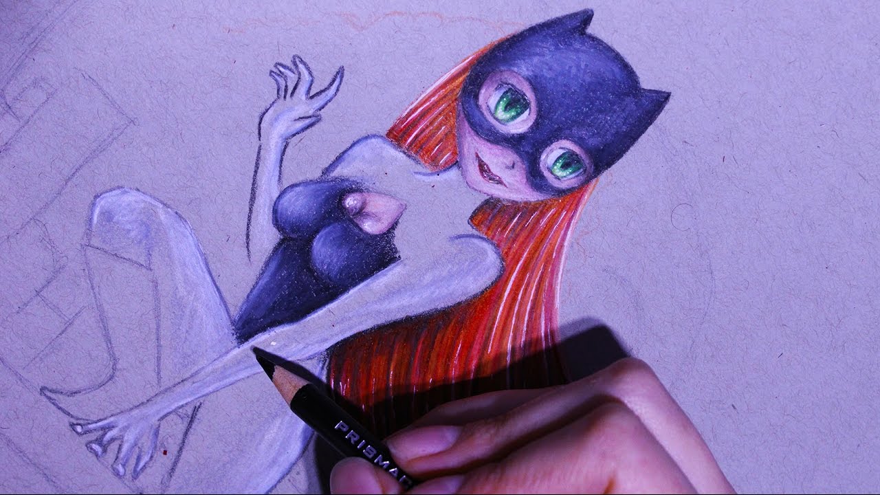 1280x720 catwoman - Catwoman Cartoon Drawing