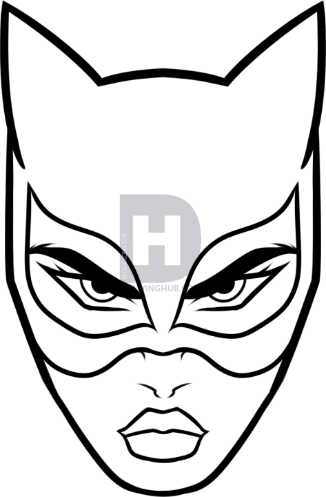 473x720 how to draw catwoman easy, step - Catwoman Cartoon Drawing