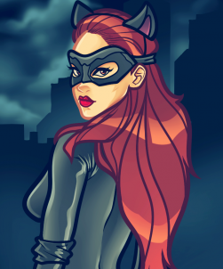 251x302 how to draw catwoman, anne hathaway, step - Catwoman Cartoon Drawing