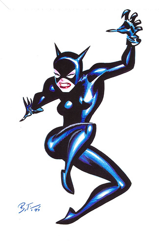 325x500 image of bruce timm - Catwoman Cartoon Drawing