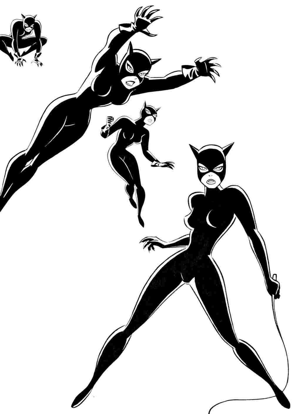 1011x1409 catwoman cartoon drawing - Catwoman Cartoon Drawing