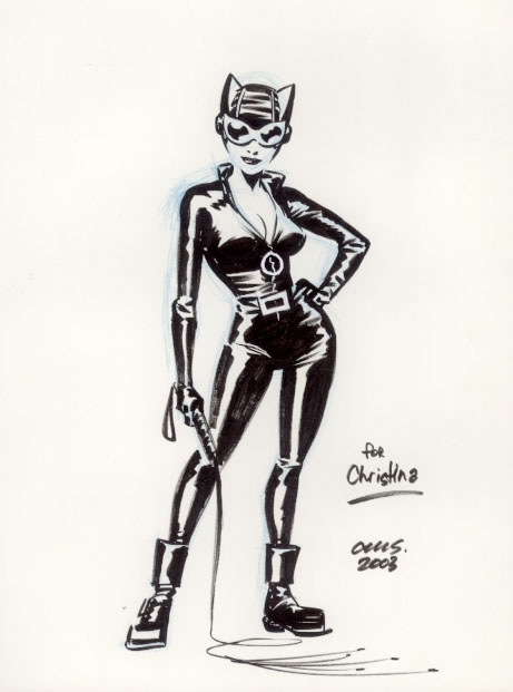461x621 catwoman drawing, in wallace harrington's catwoman comic art - Catwoman Drawing