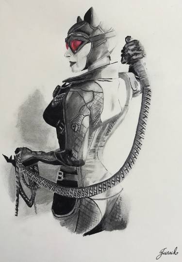 375x539 catwoman drawing - Catwoman Drawing