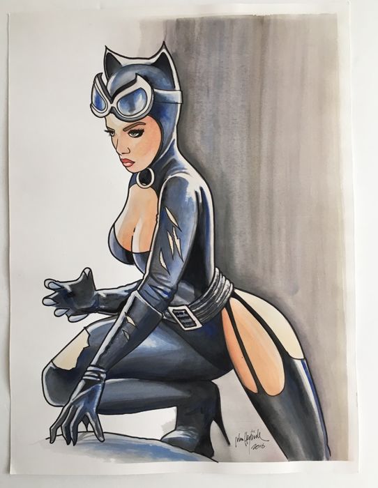 542x700 john heijink - Catwoman Drawing