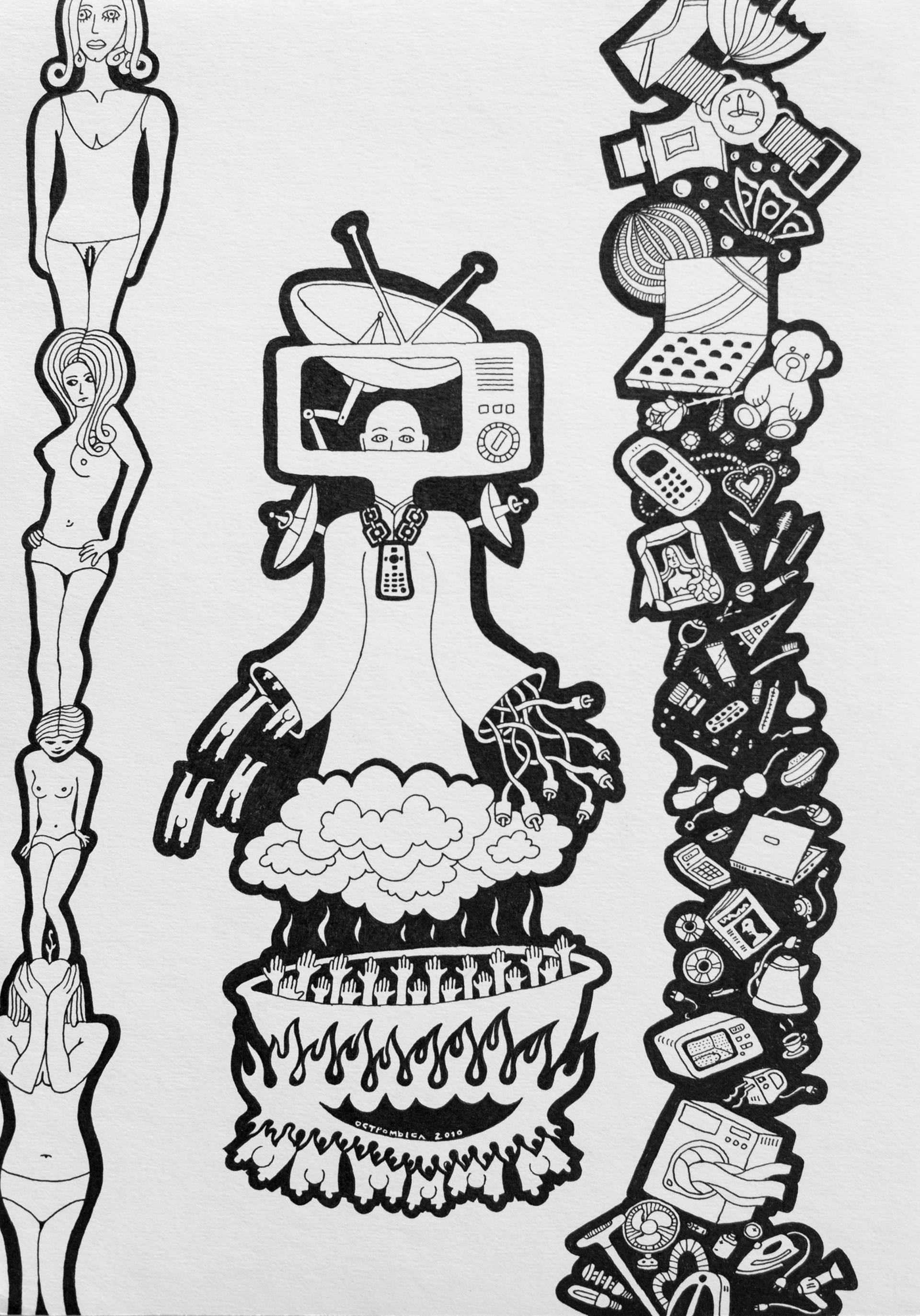 1920x2746 in a boiling cauldron of zombie tv drawing - Cauldron Drawing