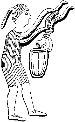 289x469 sacrificial scene from the gundestrup cauldron drawing - Cauldron Drawing